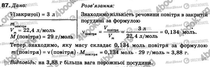 ГДЗ Хімія 8 клас сторінка 87